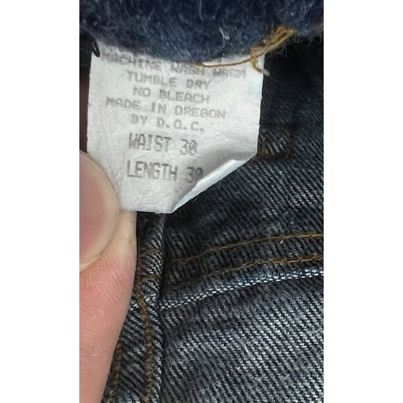 Oregon DOC Prison Blues Jeans Pants With Stamp Size Waist 30 Length 30 - Picture 4 of 4